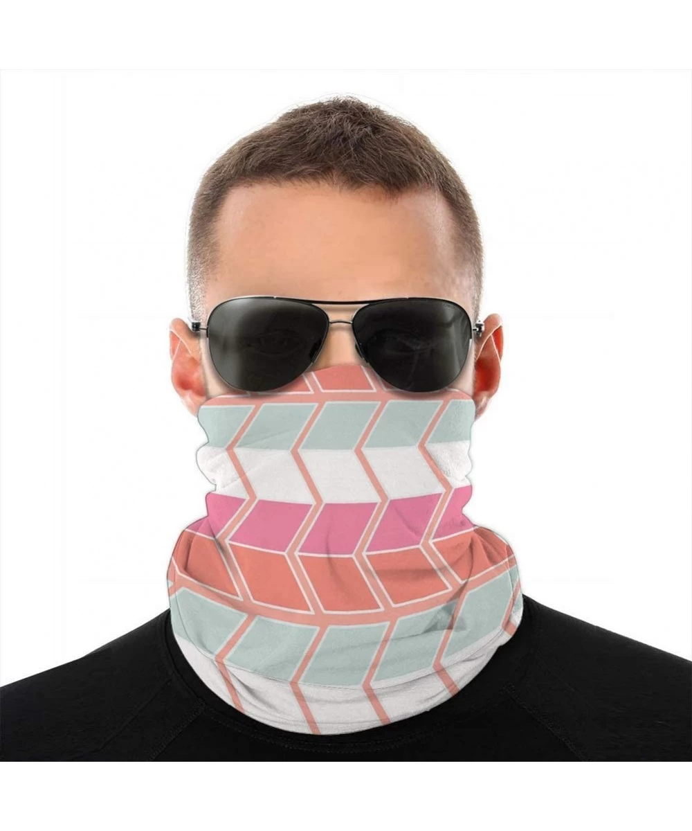 Cover-Ups Microfiber Neck Cover Graphic Geometric Cube Step Mosaic Abstract Protection Cover - CN19DNS8TO6