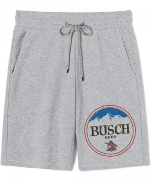 Board Shorts Shorts Sweatpants Men Busch-Light-Busch-Latte- Gym Shorts Sports Shorts with Pockets - Grey-103 - C219E89ZZUK