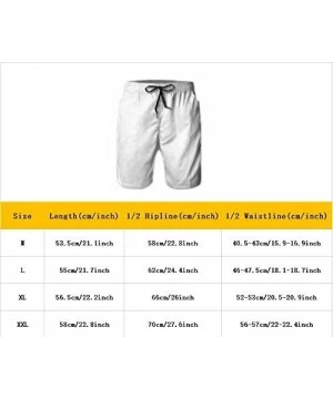 Board Shorts Swans Flying Pattern Beach Shorts for Men Swim Trunks Swimsuit Boardshorts Pants Summer Bathing Suits Slim Fit L...