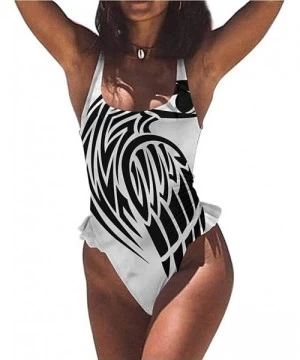 Bottoms Sexy Adjustable Bikini Raven- Canadian Tribal Culture Great for Trip to Hawaii - Multi 06-one-piece Swimsuit - C419E7...