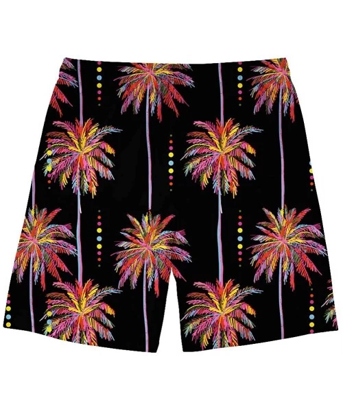 Board Shorts Men's Beach Surfing Boardshors Swim Trunk Hawaiian Shorts - Coconut Tree 4 - CB194THDL4N