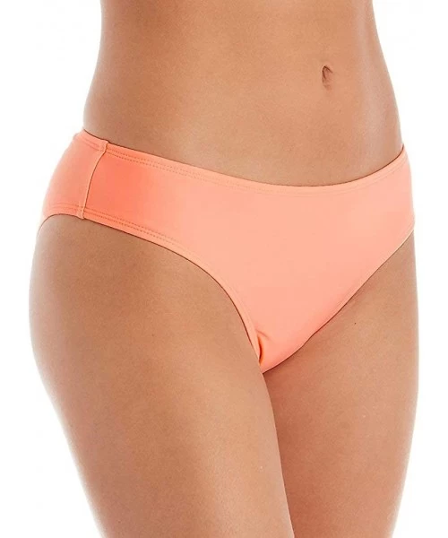 Tankinis Women's Solids Shirred Wide Cheeky Hipster Swim Bottom 24ZZ1140 - Candy Drop - CU194HQ77WS