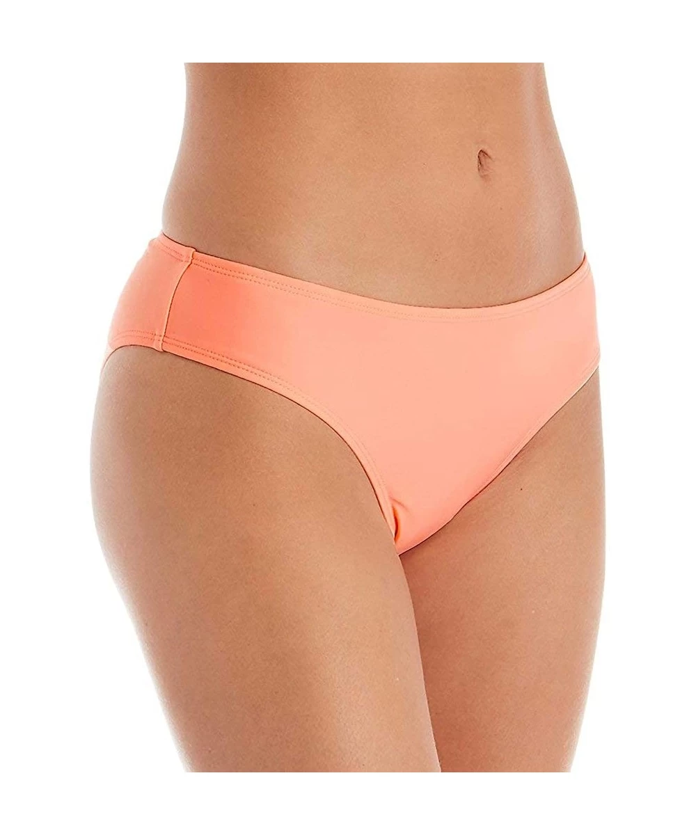 Tankinis Women's Solids Shirred Wide Cheeky Hipster Swim Bottom 24ZZ1140 - Candy Drop - CU194HQ77WS