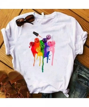 Sets Womens Fashion Round Neck Summer T Shirt Creative HD 3D Print Tops Blouse Loose Summer Tee - New Blouse _F - C6196UN48AZ