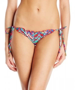 Tankinis Women's Besos De Sal Wavey Brazilian Tie Side Bikini Bottom - Multi - C111QVPJ23L