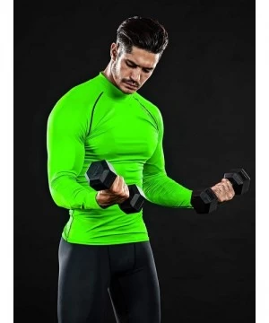 Rash Guards UV Sun Protection Long Sleeve Top Shirts Skins Tee Compression Base Layer - Slg081 - CD12GI1K3ZX