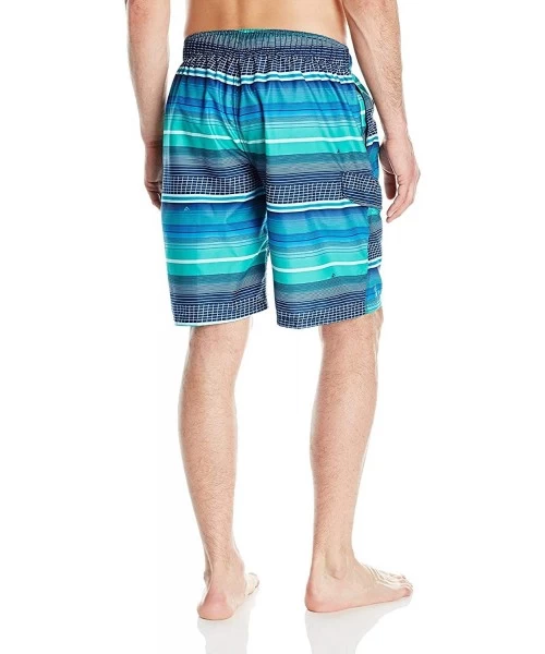 Trunks Men's Legacy Swim Trunks (Regular & Extended Sizes) - Sprint Blue/Green - CE12N2Q4T8V