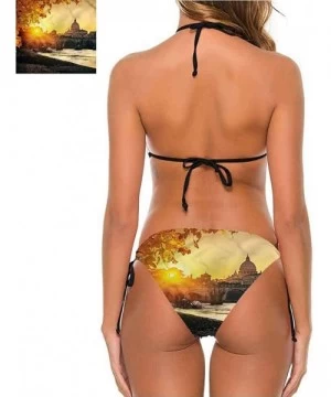 Bottoms Bathing Suits Fall- Roadway Mountains Travel So Comfortable and Flattering - Multi 10-two-piece Swimsuit - CY19E728SQ4