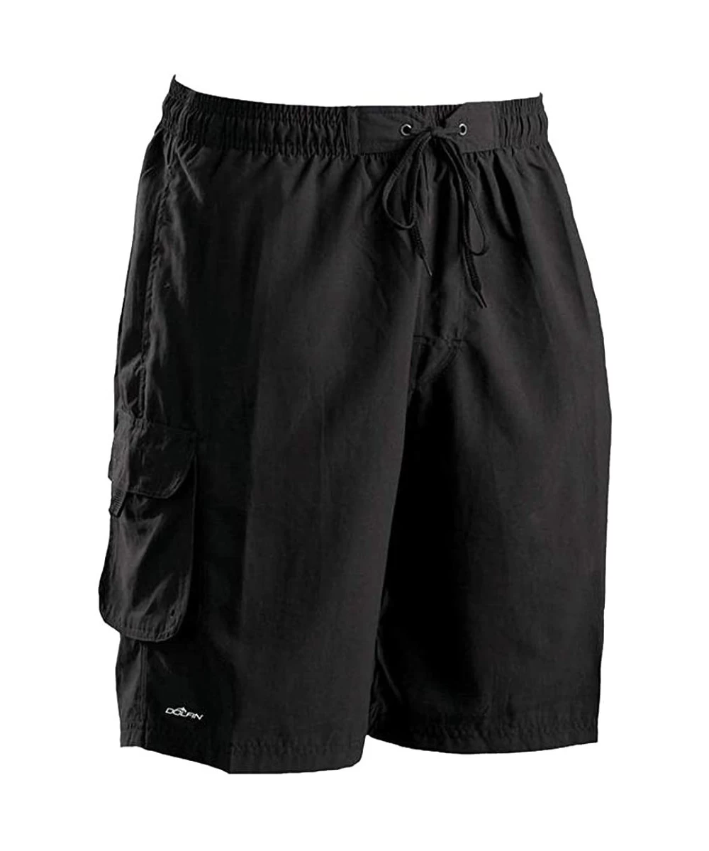 Racing Men's Life Guard Board Shorts - Black - CS112FKF07D