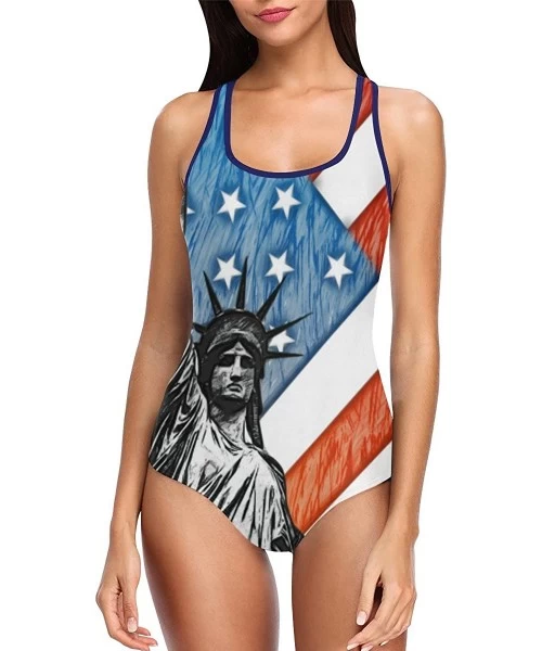 One-Pieces Unique Custom Flag One Piece Swimsuit Swimwear Bathing Suit for Women Juniors (XS-3XL) - Multi 5 - C218EDRET2A