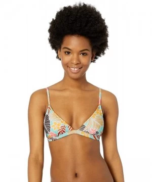 Sets Women's Triangle Bikini Swi Mtop with Ties - Floral Print - CK18KXO484Y