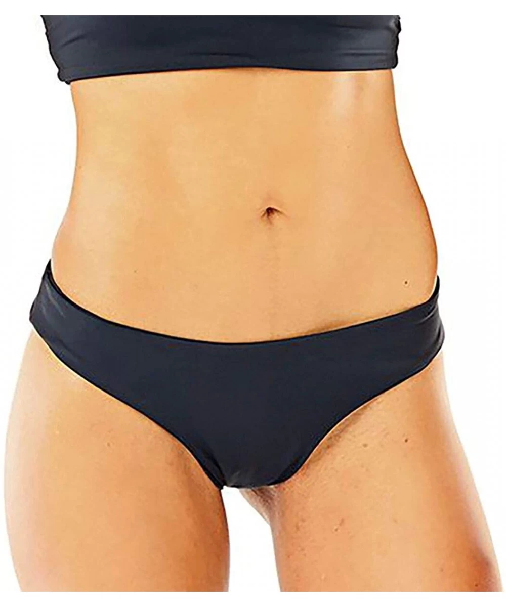 Tankinis Women's Sanitas Reversible Bottom - Black/Black - C4188Z2ZD7U