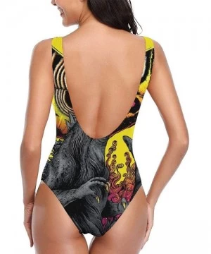 One-Pieces Sexy One Piece Swimsuits for Women-Godzilla Athletic Training Swimsuits Swimwear - Style 6 - CG190EMUUA5