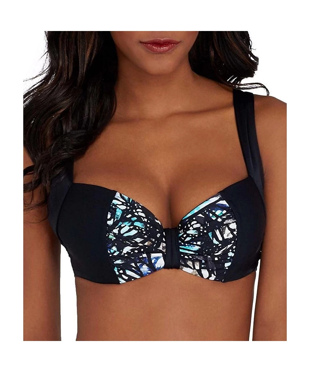 Tops Annalise Molded Balconnet Swim Top (SW0932) - Butterfly Print - CL12DWQZI6B