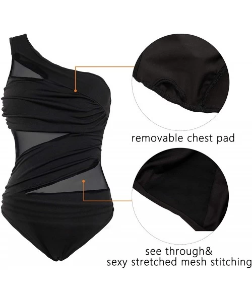 One-Pieces One Piece Swimsuits for Women Mesh Swimsuits for Women Swimsuit B097-L - C51979ITCYS