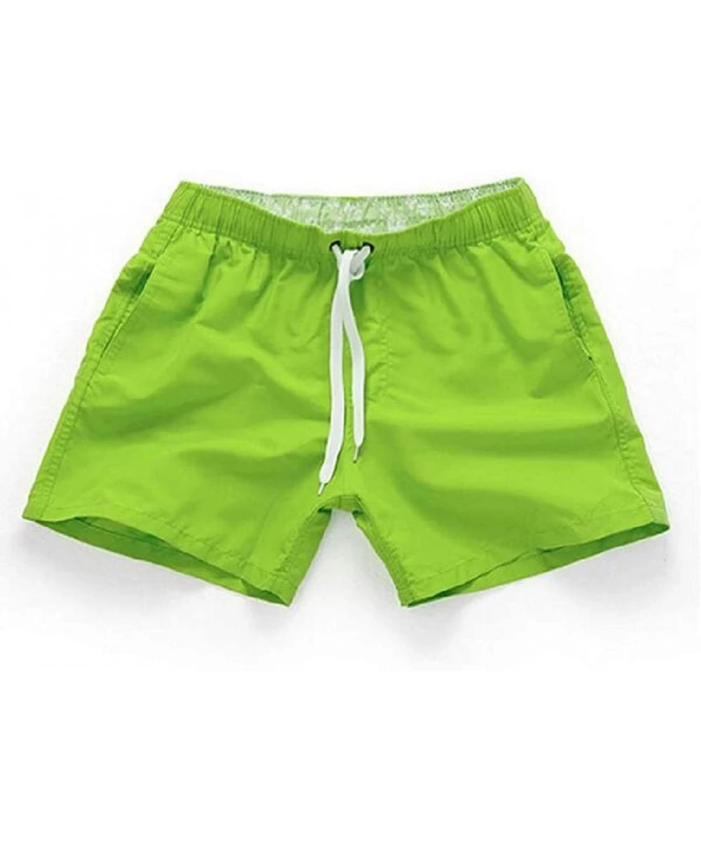 Board Shorts Mens Surfing Casual Quick-Dry Plain Swim Trunks Beach Shorts Boardshorts - 3 - C718UYQU5DG