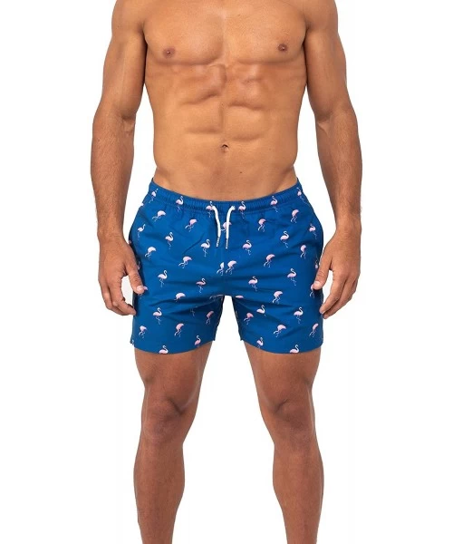 Trunks Classic Miami Swim Trunk - Navy Blue - C018RIZSR5G