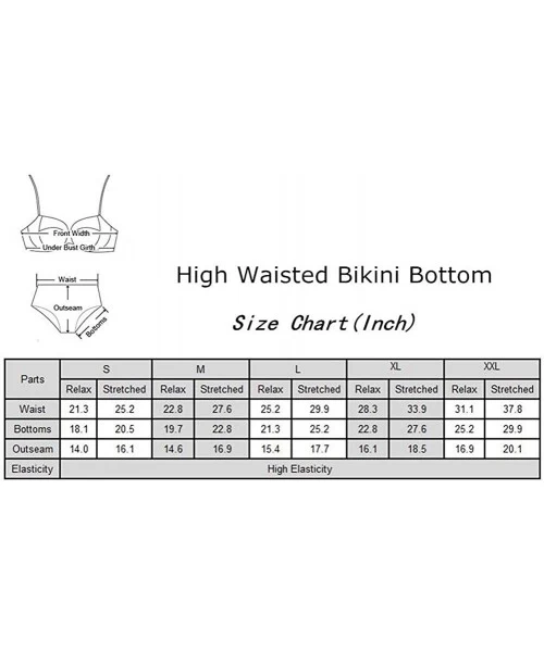 Bottoms Women's High Waisted 50s Retro Bikini Bottom Ruched Swim Shorts Tankinis Swimsuit Brief - Black - C518CAOKEWT