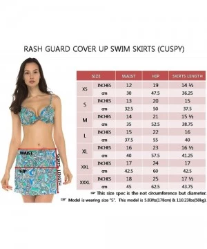 Cover-Ups Women UV Swim Rash Guard Cover Up Skirts Yoga Active Workout - Hawaiian Navy Plumeria - CS18CG9WS33