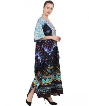 Cover-Ups Kaftan Dress - Caftans for Women - Women's Caftans Long Maxi Style Dresses - 142-black - CD1966KS9U3