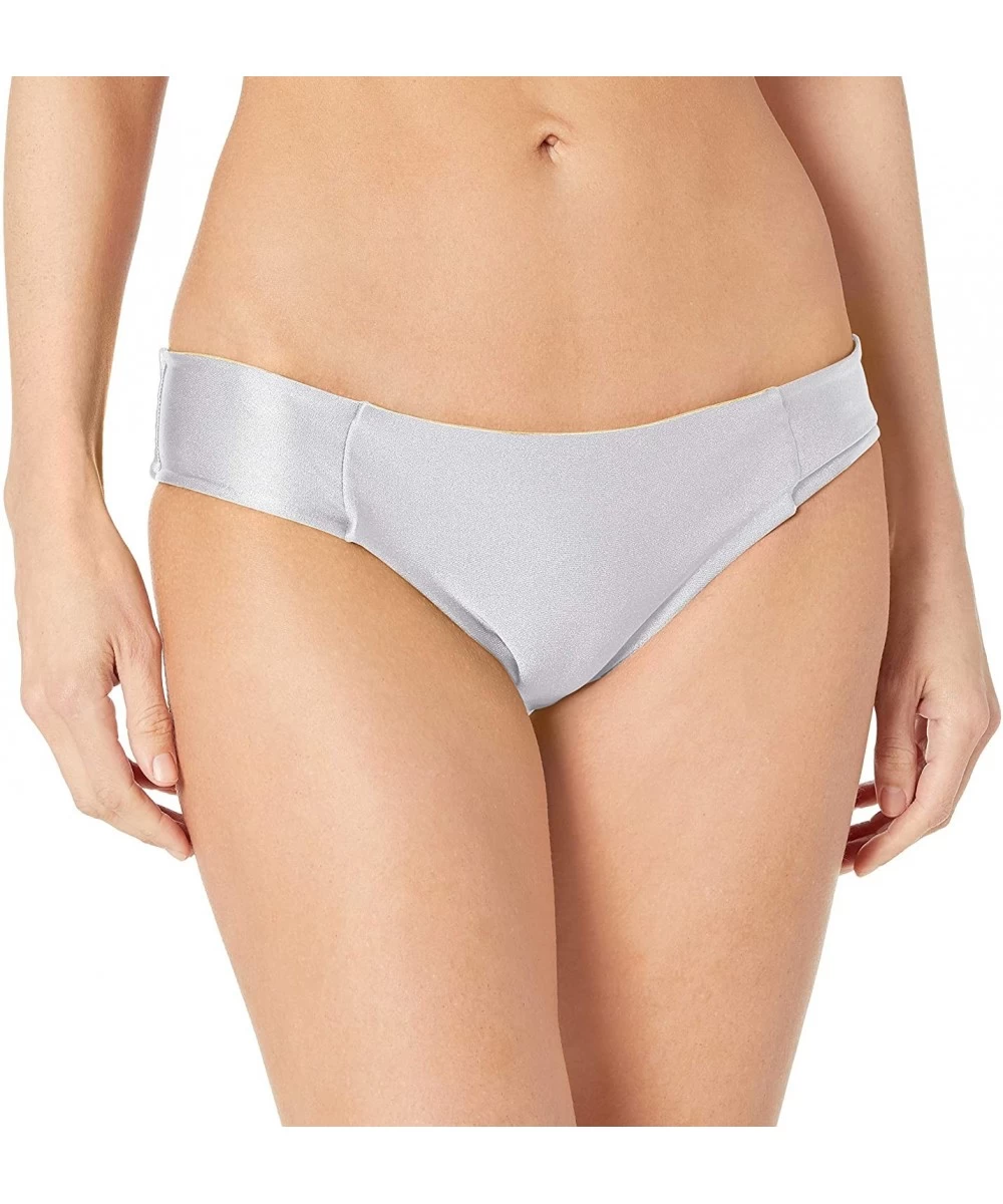 Tankinis Women's Cosita Buena Side Tab Seamless Reversible Full Bikini Bottom - White - CN12N2J60N5