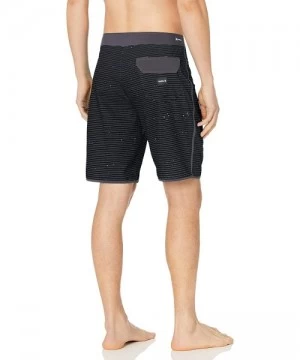 Board Shorts Men's Phantom Stretch Printed 20" Boardshort Swim Short - Black - CM18GRS7ALM