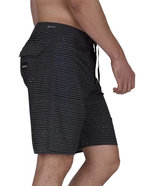 Board Shorts Men's Phantom Stretch Printed 20" Boardshort Swim Short - Black - CM18GRS7ALM