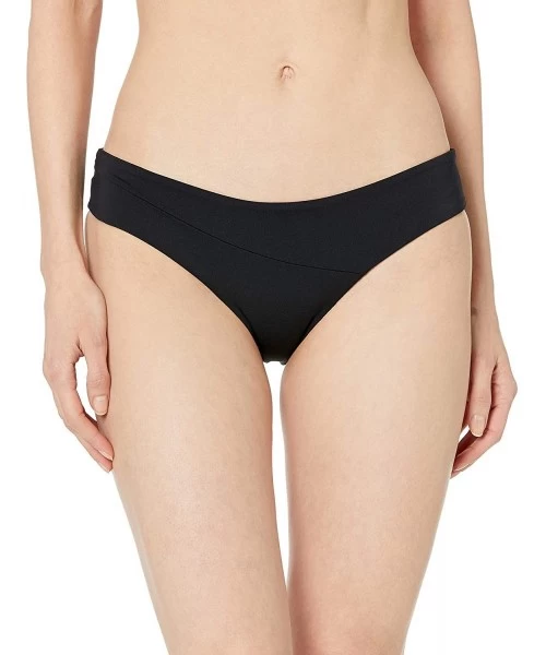 Tankinis Women's Simply Seamless Cheeky Bikini Bottom - Black - CJ18H0O9RZH