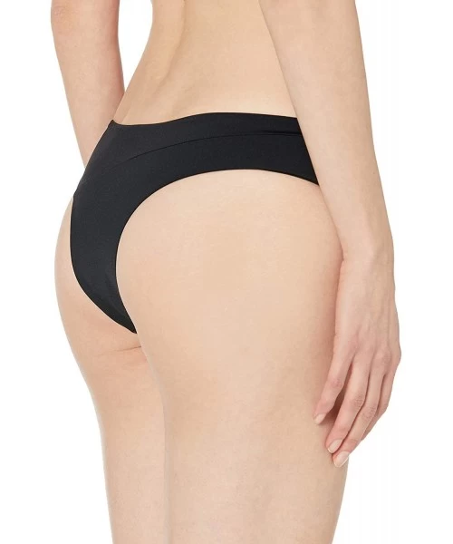 Tankinis Women's Simply Seamless Cheeky Bikini Bottom - Black - CJ18H0O9RZH