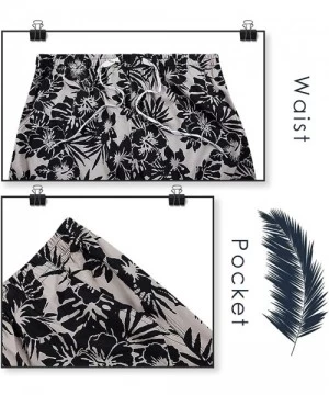 Board Shorts Men's Swim Trunks Quick Dry Board Shorts Beach Holiday Swimwear Print Bathing Suit L2 - 25 Leaf - C218T8U43KO