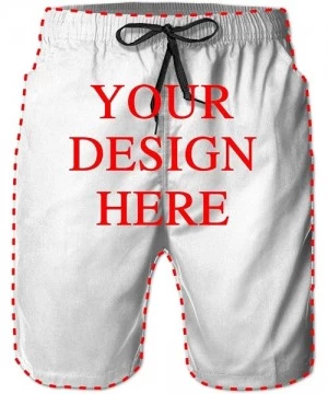 Board Shorts Custom Men's Beach Shorts Add Your Personalized Text Image- Mesh Lining Surfing Board Shorts Swim Trunks with Po...