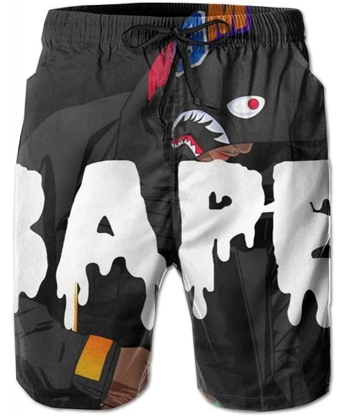 Board Shorts Bape Blood Shark Mens Swimtrunks Casual Board Shorts with Pockets - Bape 4 - CX196LWYU8R