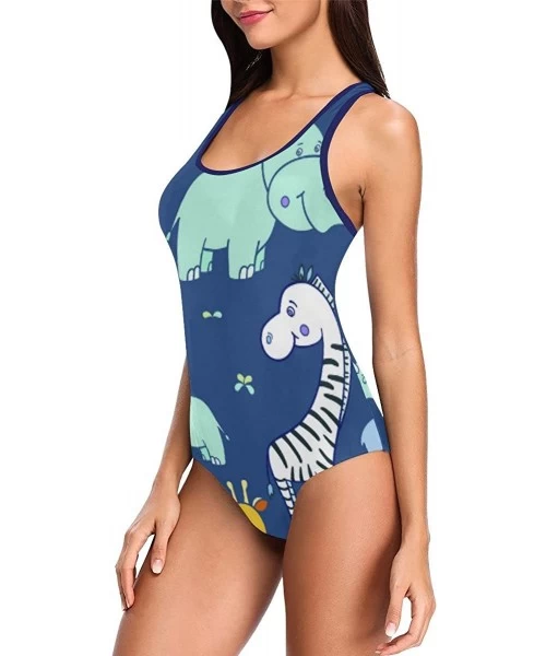 One-Pieces Unique Custom One Piece Swimsuit Swimwear Bathing Suit for Women Juniors (XS-3XL) - Multi 14 - CS18EL05344