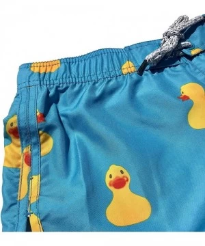 Tankinis Official Molokai Womens Swim Trunks Quick Dry Elastic Waist Drawstring - Rubber Ducks - C018E5QIDZM