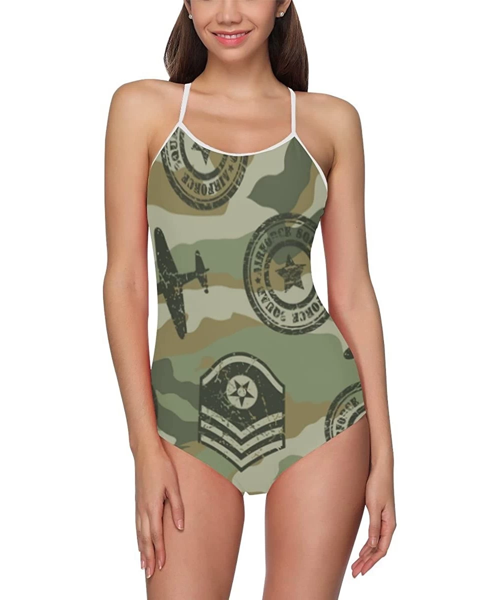 One-Pieces Unique Fashion Custom One Piece Swimsuit Swimwear Bathing Suit for Women Juniors (XS-3XL) - Multi 8 - CA18GHYLNTH