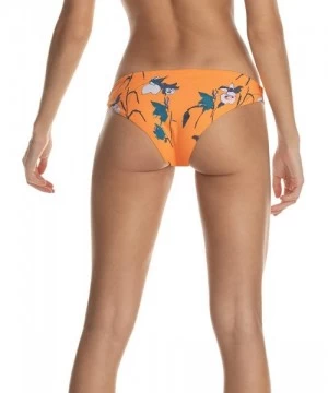 Tankinis Women's Split Strap Cheeky Cut - Orange - CQ195O6WTEM