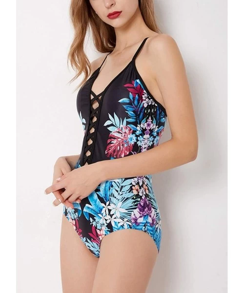 Sets Women Swimwear One/Two Piece Swimsuit Set High Waist Floral Tankini Bikini - Style-07 - CC18R2GZRGY