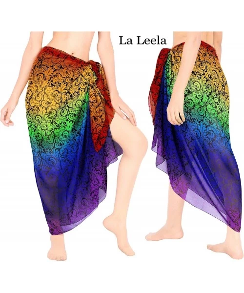 Cover-Ups Women's Swimsuit Cover Up Beach Wrap Skirt Hawaiian Sarongs Full Long D - Multi_z182 - CW193H4S8E0