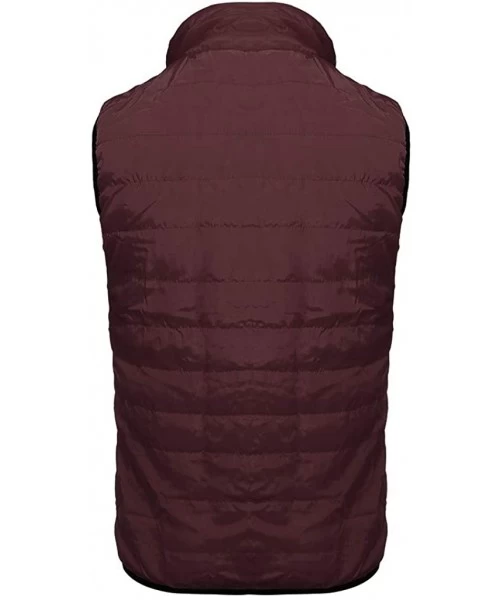 Racing Mens Vest Jacket Winter Warm Waistcoat Lightweight Zipper Sleeveless Water-Resistant Packable Puffer Down Coat - Wine ...