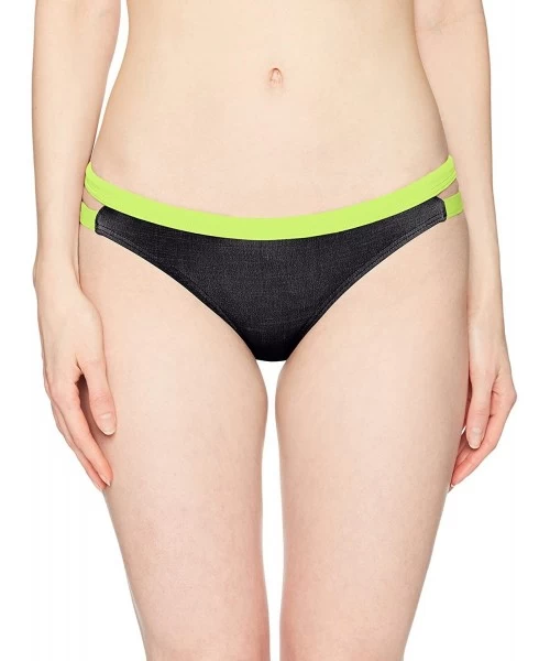 Racing Women's Sandblasted Cove Mini Bikini Bottom - Black - CY187DILS3W