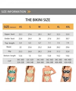 Sets Women's Sexy Bikini Swimsuit Tropical Floral Print Swimwear - Z2 - C518RMUE8U5