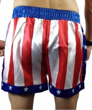 Board Shorts Creed Rocky Men's Apollo Johnson Movie Boxing American Flag Shorts Trunks Boxers - CF12JOEC2G9