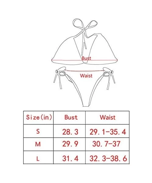 Sets Women Fashion Sequins Cotton Bikini Tankini Two Piece Swimsuit Set Tie-up Swimwear - Pink+brown - C918QNCQO37