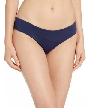 Bottoms Women's Plus Simply Seamless Cheeky Bikini Bottom - Navy - CT18MCSHS4N