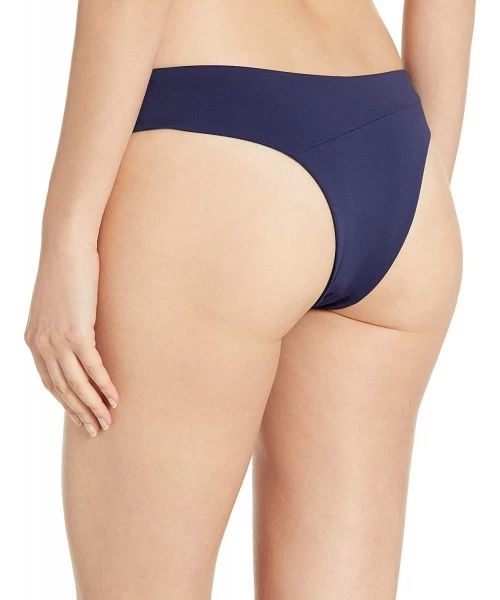 Bottoms Women's Plus Simply Seamless Cheeky Bikini Bottom - Navy - CT18MCSHS4N