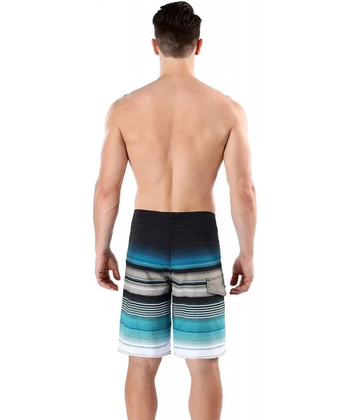 Board Shorts Men's Stripe Boardshort - Stripe Blue - CY18E37UA54