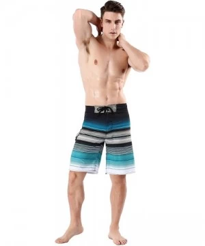 Board Shorts Men's Stripe Boardshort - Stripe Blue - CY18E37UA54