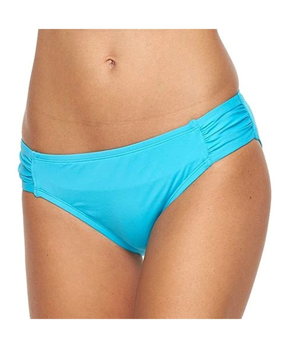 Tankinis Solid Bikini Scoop Bottoms for Women - Turquoise - C1182HA6WT5