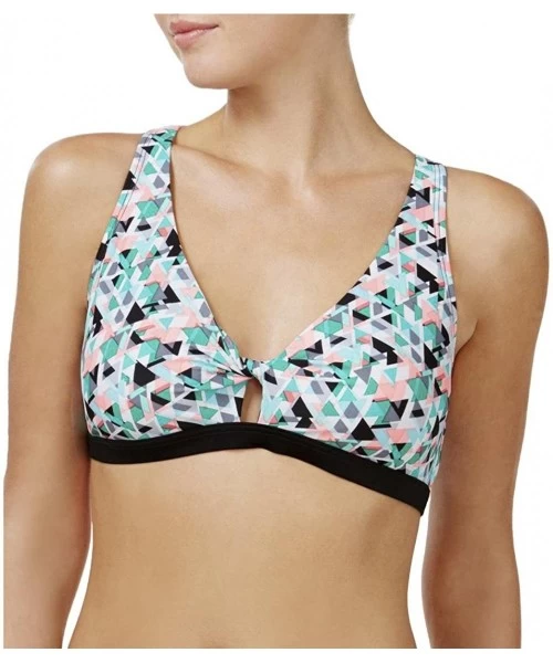 Tops Womens Prismatic Print Racerback Swim Top Separates Pink S - CW183RLR65G