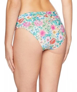 Tankinis Women's Aloha Banded Bikini Bottom Swimsuit - Valley Blooms - CI18C7I7G78